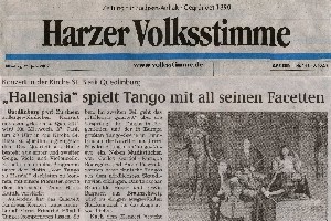 Ankndigung Konzert am 27.06. in der Volksstimme WR