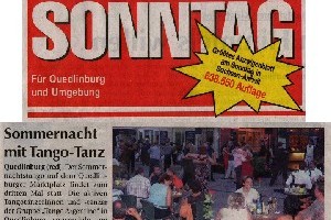 Ankndigung Sommernachtstango im Supersonntag QLB