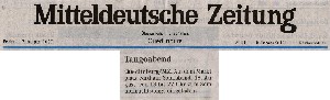 Ankndigung Sommernachtstango in der Mitteldeutschen QLB